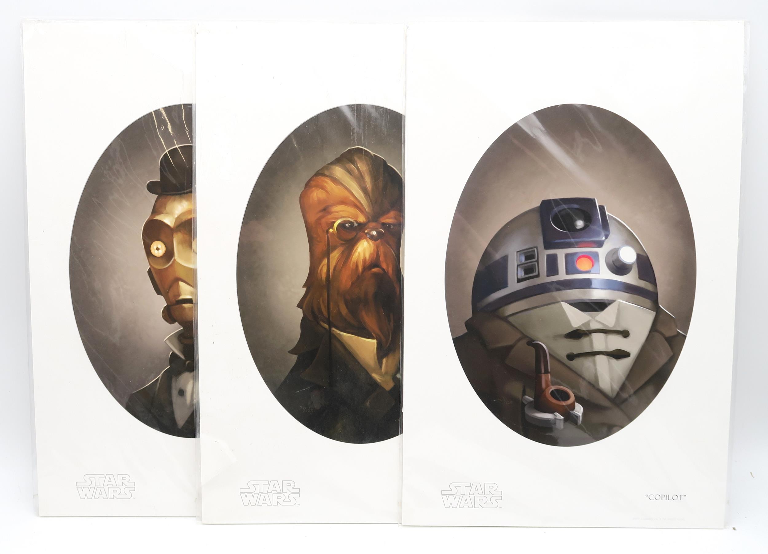 A Kenner Star Wars Escape from the Death Star Game (2018 edition), three various Star Wars prints, - Image 3 of 7