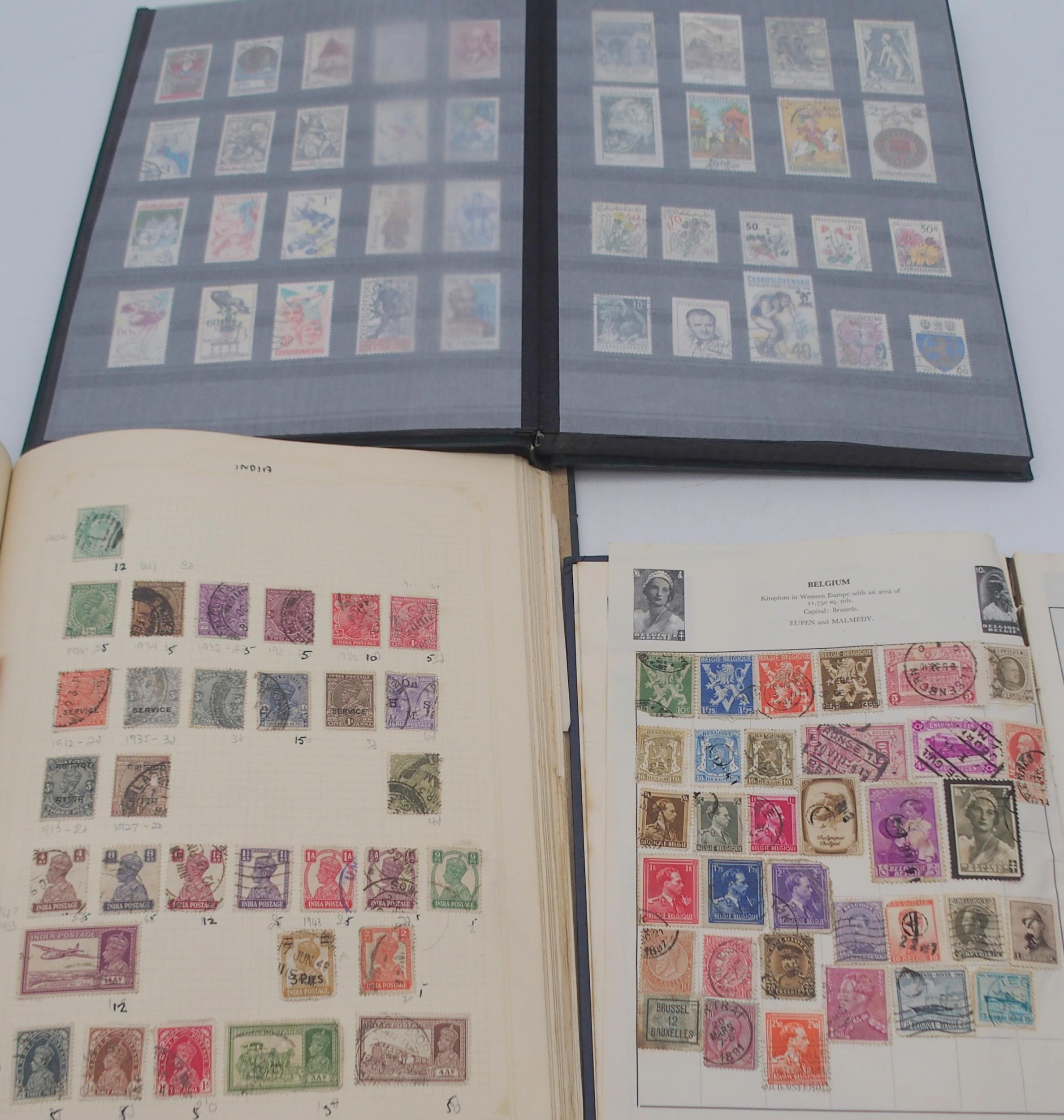 A lot comprising worldwide stamps in three albums Condition Report:Available upon request