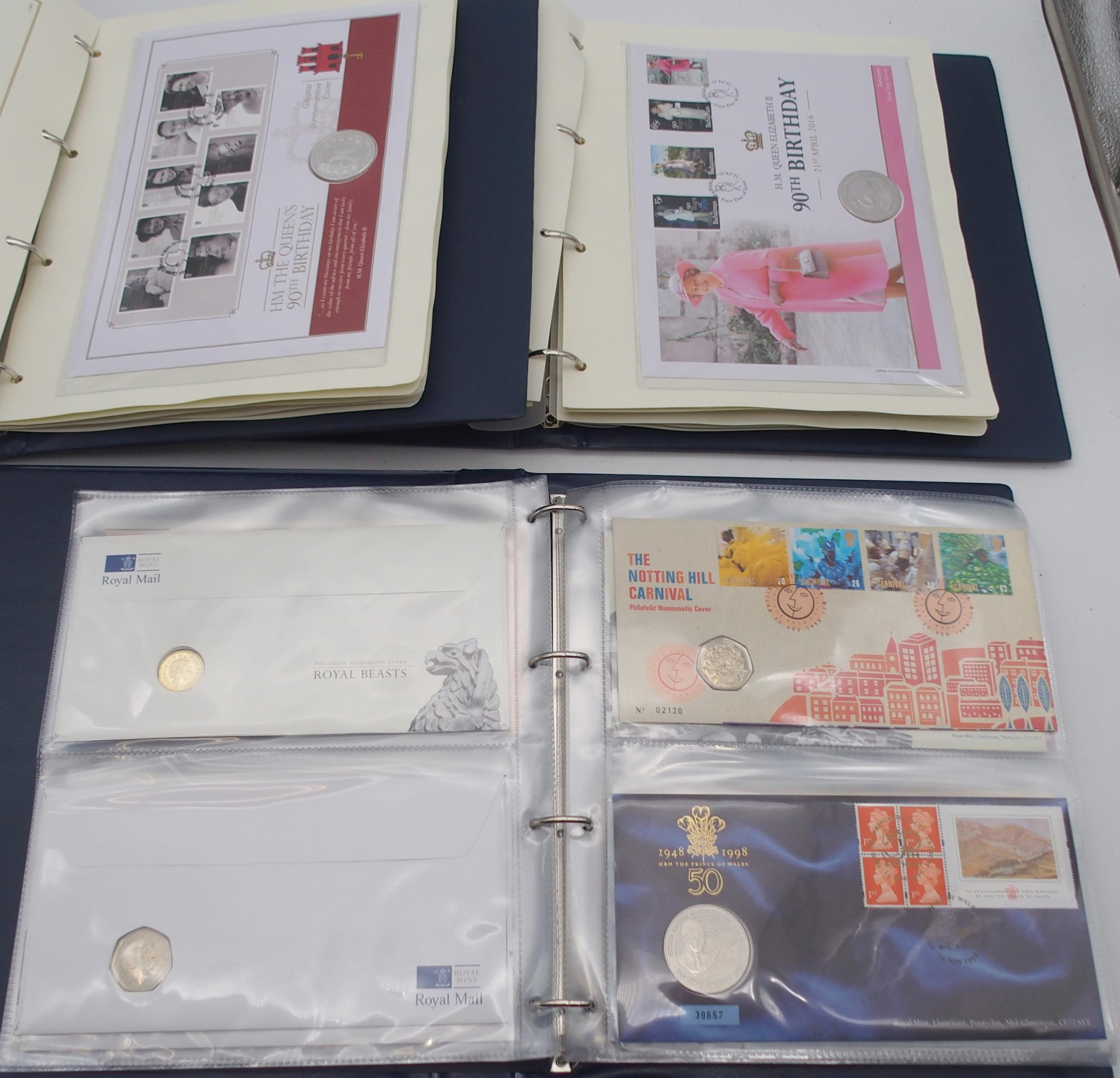 Royal Mail / Royal Mint Philatelic Numismatic Covers a lot comprising philatelic numismatic covers - Image 2 of 2