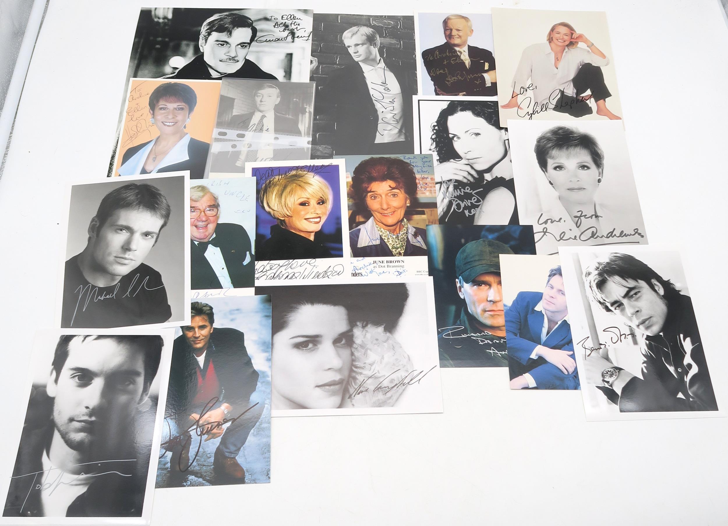 AUTOGRAPHS A large and varied collection of signed photographs, to include many stars of British - Image 6 of 10