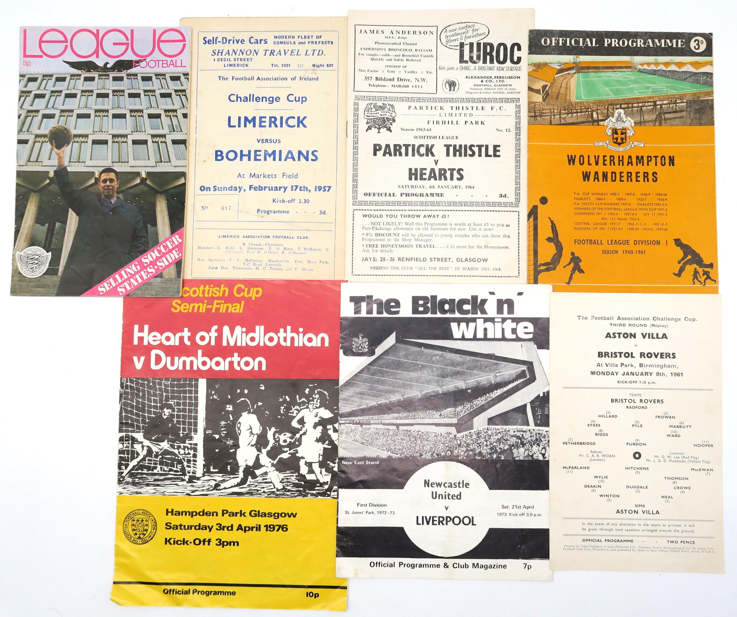 A small collection of 1950s and later football programmes, to include Glasgow Rangers, Partick - Image 2 of 5
