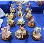 A collection of twelve Danbury Mint Cicely Mary Barker Flower Fairies figures  Condition Report: