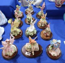 A collection of twelve Danbury Mint Cicely Mary Barker Flower Fairies figures  Condition Report: