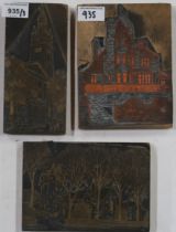 A COLLECTION OF WOODBLOCKS REPRESENTING SCOTTISH BUILDINGS (3) Condition Report:Available upon