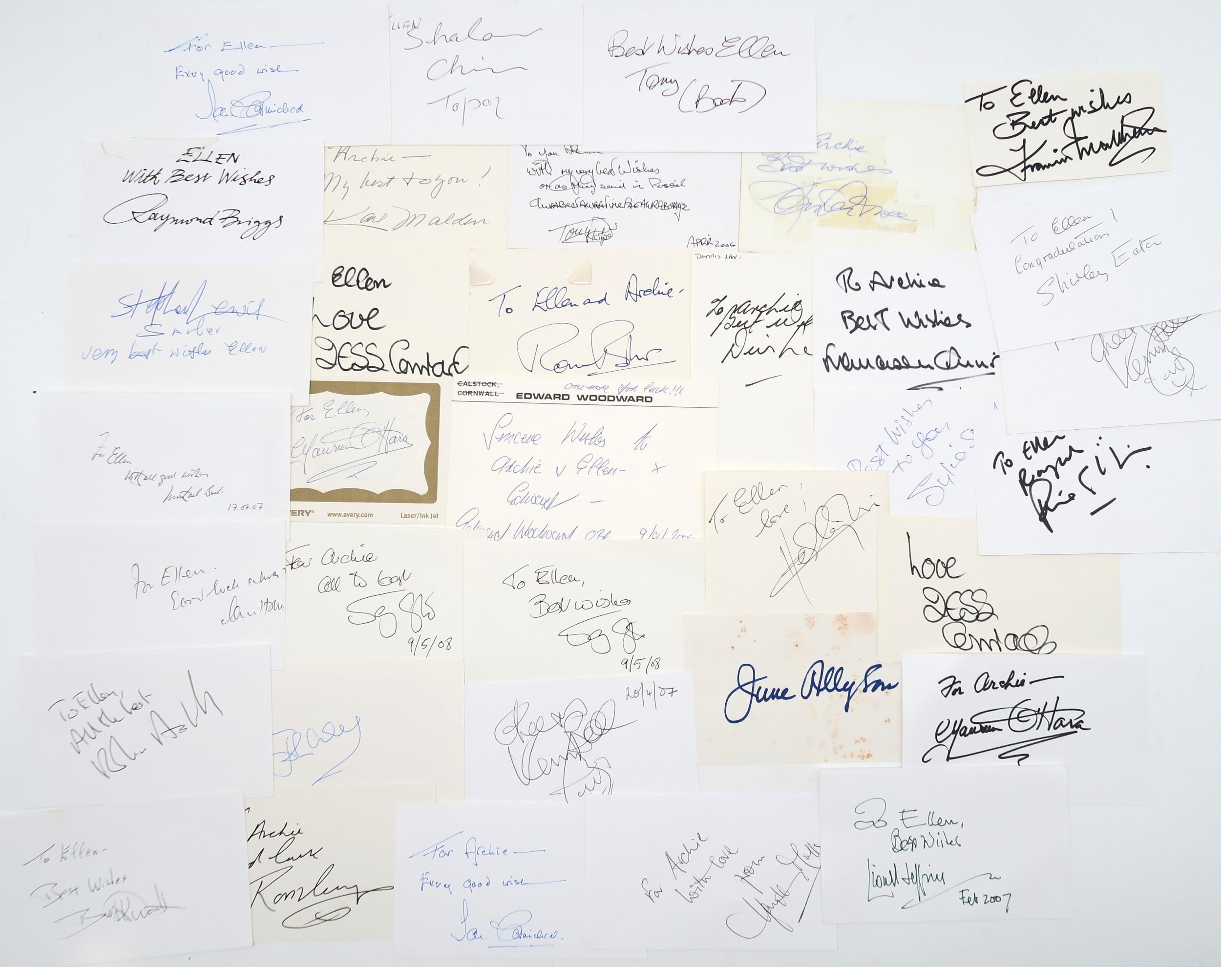 AUTOGRAPHS A large and varied collection of signed photographs, to include many stars of British - Image 8 of 10