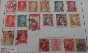 A worldwide postage stamp collection in The Stirling Stamp Album with United States and Possessions,