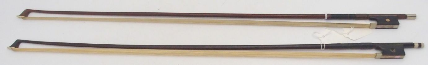 A violin bow 62 grams and another 59 grams (2) Condition Report:Available upon request