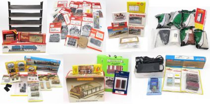 A large quantity of 00-gauge railway accessories, to include a Hornby R8211 Rolling Road, assorted