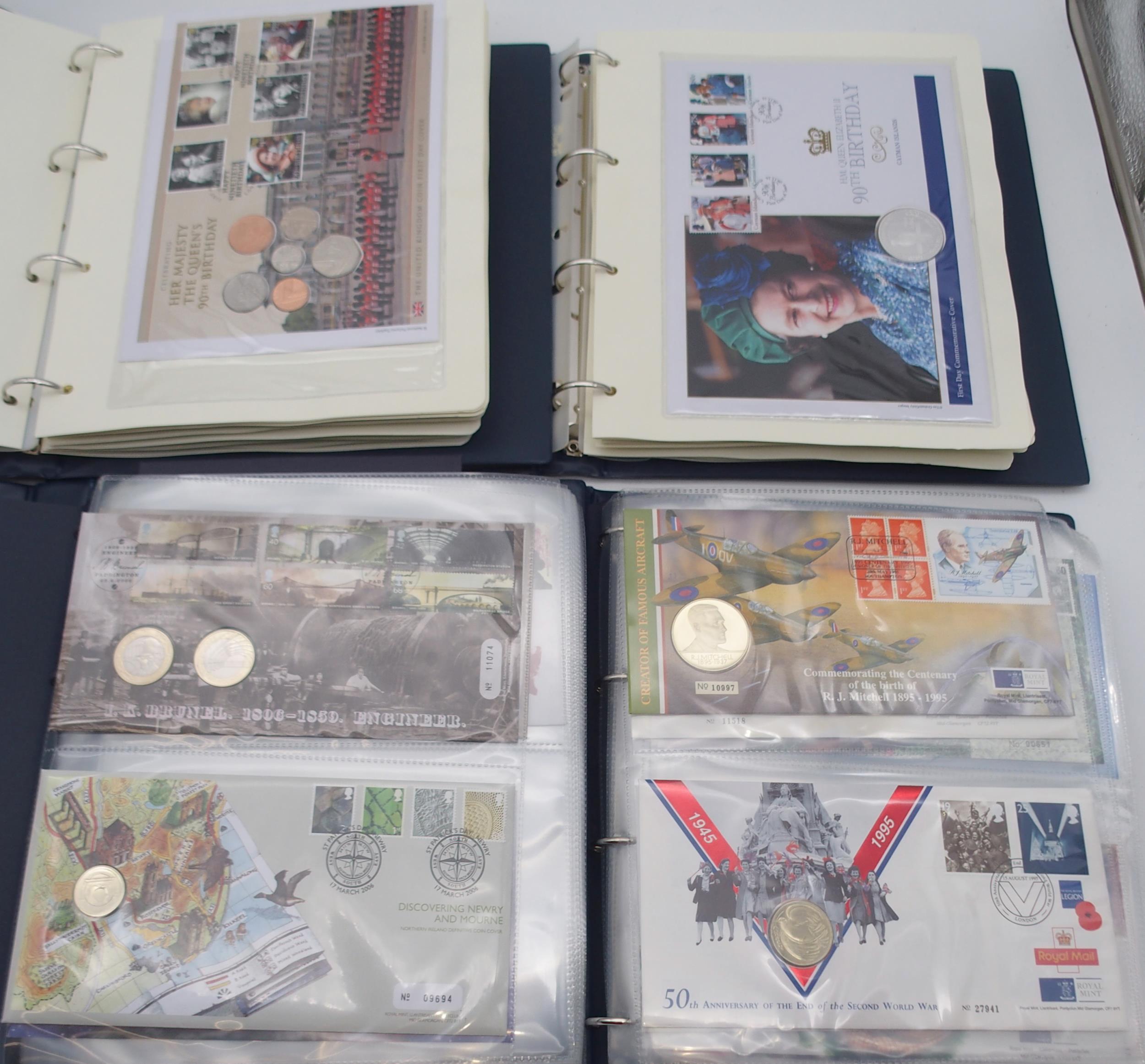 Royal Mail / Royal Mint Philatelic Numismatic Covers a lot comprising philatelic numismatic covers