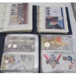 Royal Mail / Royal Mint Philatelic Numismatic Covers a lot comprising philatelic numismatic covers