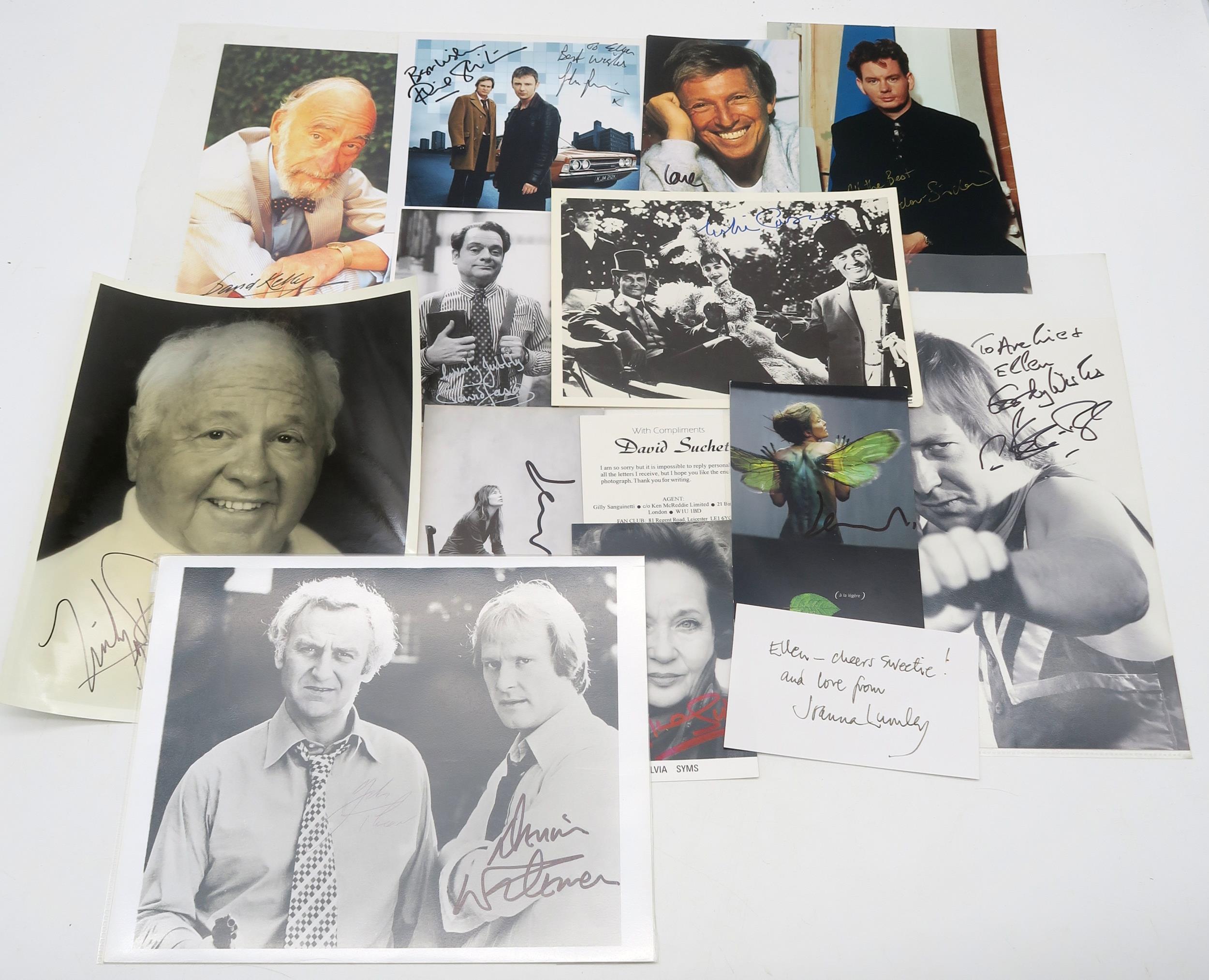AUTOGRAPHS A large and varied collection of signed photographs, to include many stars of British - Image 2 of 10