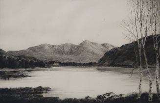 JOHNSTONE BAND (SCOTTISH SCHOOL)  LOCH CONLIN  Etching, signed lower right, titled lower left, 25