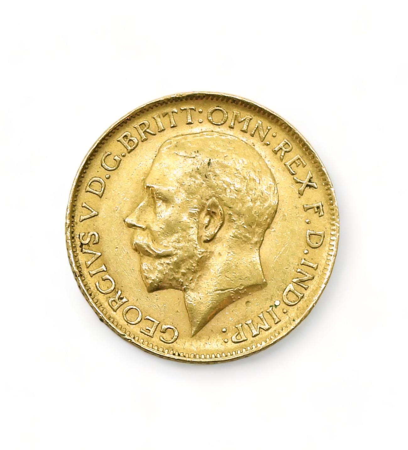 GEORGE V (1910-1936) 1 Sovereign 1911 Obverse bust of King George V facing left legend around