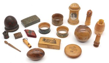 Tartan ware, to include Hay & Leith, Prince Charlie and MacKenzie examples; alongside a further