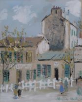 AFTER MAURICE UTRILLO (FRENCH 1883-1955)  LE LAPIN AGILE  Gouache on printed paper, 31 x 25cm