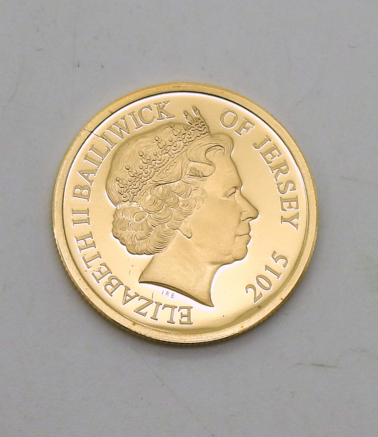 Elizabeth II (1952-2022) Jersey One Pound 2015 Obverse Queen Elizabeth II right legend around - Image 2 of 8