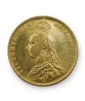 Victoria (1837-1901) 1 Sovereign 1889 Obverse the bust of Queen Victoria facing left : VICTORIA D:G: