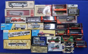 A collection of boxed Corgi scale model vehicles, to include the Heavy Haulage, Classics and