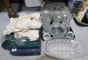 Assorted cut glass and other glassware Condition Report:Available upon request