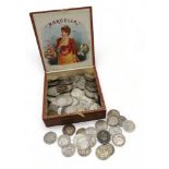 1 Shilling (1?20) a quantity of pre 1920 one shilling coins to include George III, Victoria,