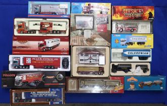 A collection of boxed Corgi haulage lorries, to inlude the Dibnah's Choice, Cafe Connection,