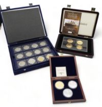 A lot comprising R.M.S. Titanic Centenary Four Coin Memorial Set issue 198, The Famous U.S. Coin