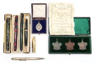 A cased set of Glasgow Corporation Children's Day 1902 medals, silver fob medal with accompanying