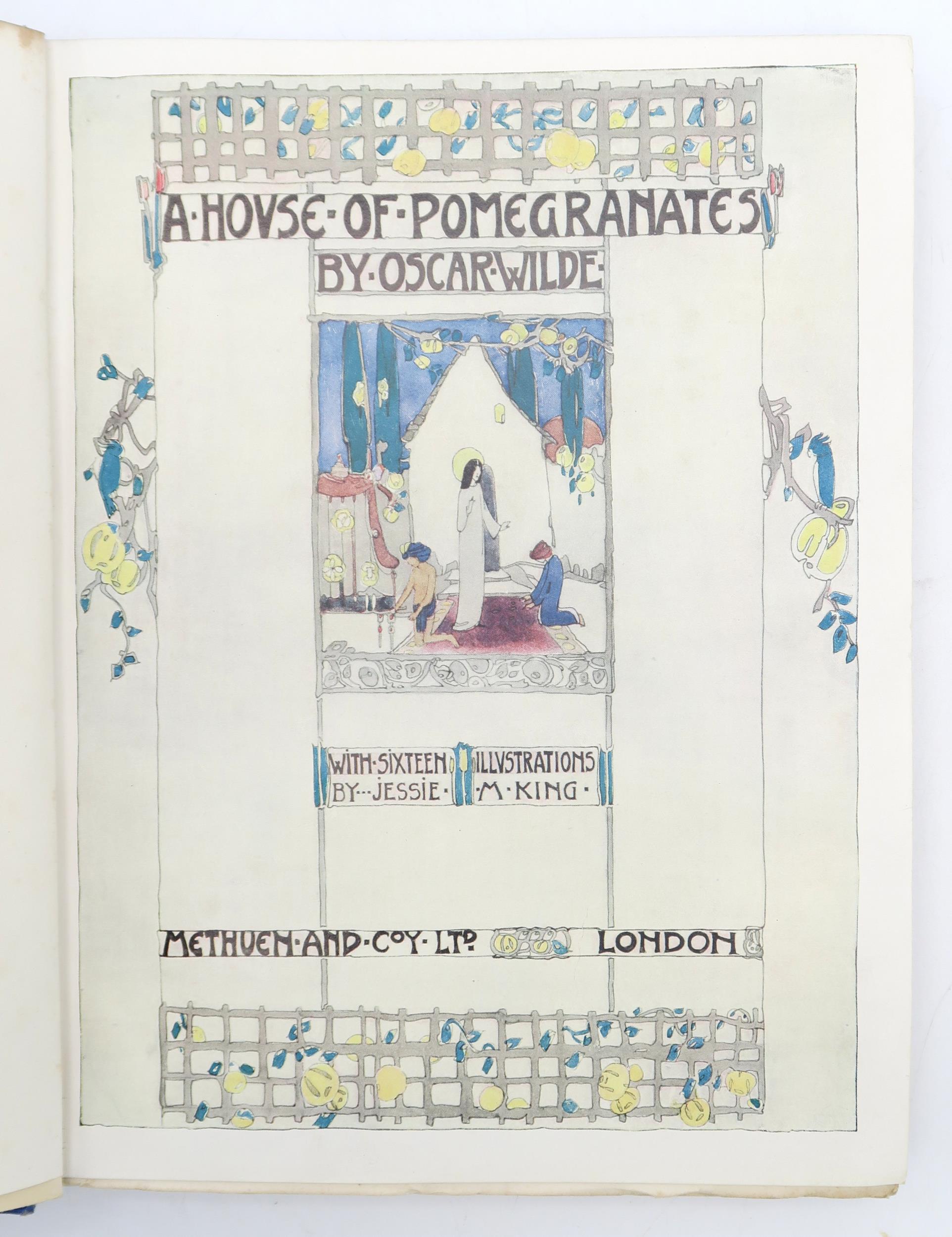 KING, JESSIE M. (ILLUS.) A HOUSE OF POMEGRANATES BY OSCAR WILDE Methuen and Coy., London, 1915, - Image 2 of 9