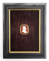 JAMES TASSIE - AN INTAGLIO PORTRAIT OF GEORGE HOME OF WEDDERDURN AND PAXTON (d.1820) Mounted in