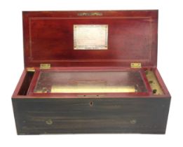 *WITHDRAWN* A LATE-19th CENTURY SWISS CYLINDER MUSIC BOX BY NICOLE FRERES, GENEVA No. 37826