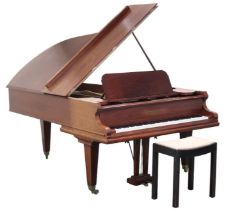 AN EARLY 20TH CENTURY MAHOGANY C. BECHSTEIN, BERLIN VA OVERSTRUNG GRAND PIANO 19564 with