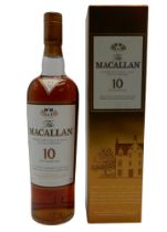 THE MACALLAN 10 YEARS OLD 40% ABV / 70cl, cased Condition Report:Available upon request