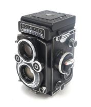 A ROLLEIFLEX 3.5F MEDIUM FORMAT CAMERA Serial no. 2292136, fitted with Heidosmat 1:2.8/7.5 (no.