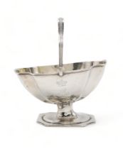 AN EARLY-VICTORIAN IRISH SILVER SUGAR BASKET by either Richard or Robert Williams, Dublin 1842, of