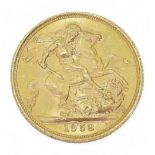 Elizabeth II (1952-2022) 1 Sovereign 1958 Obverse 1st portrait of Queen Elizabeth II laureate