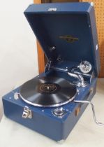 COLUMBIA a Viva - tonal Gafonola suitcase record player Condition Report:Available upon request