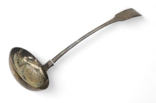 A William IV Scottish silver soup ladle, by Robert Keay & Sons, Edinburgh 1839, in the fiddle