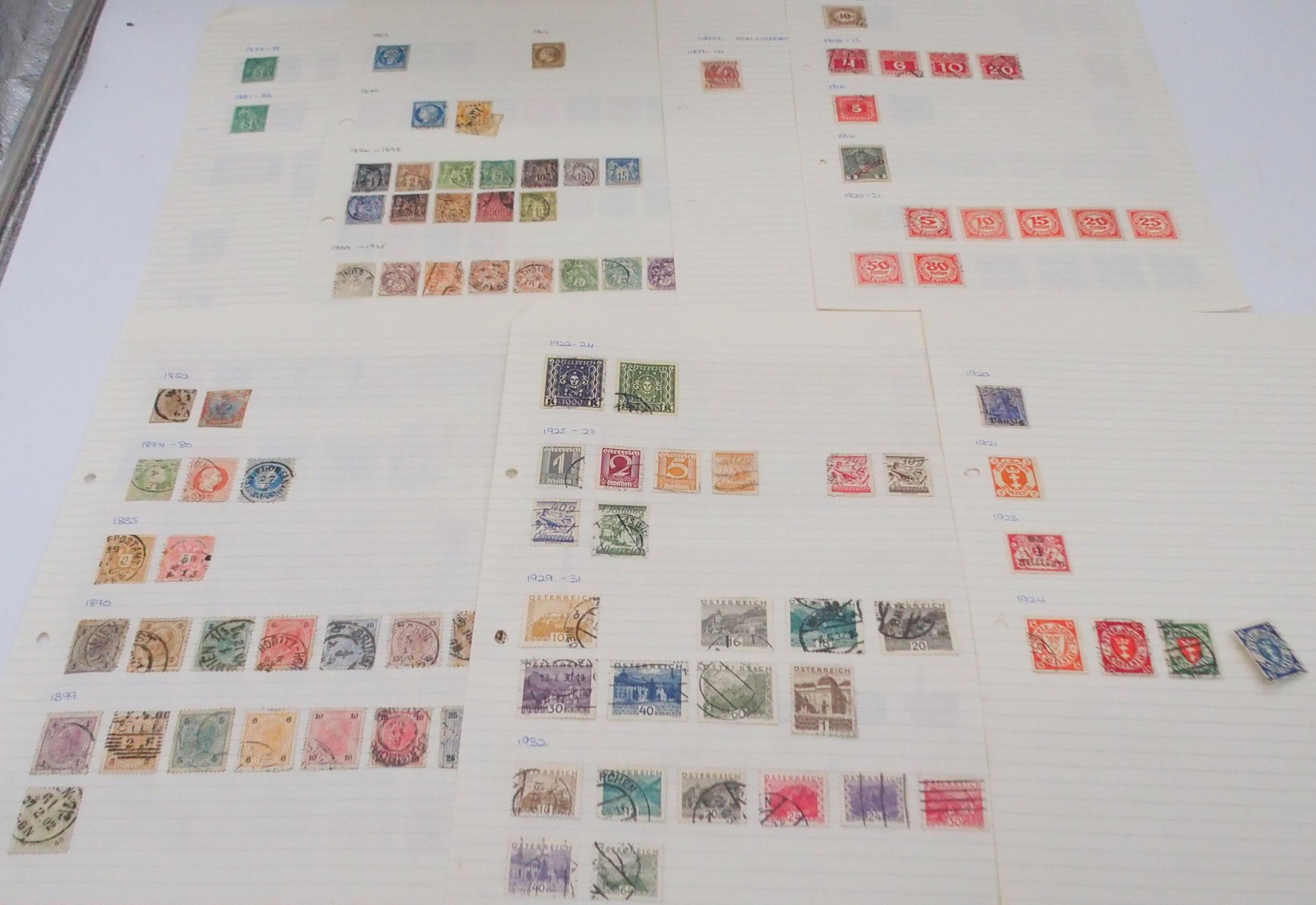 The Century Stamp Album containing worldwide stamps together with hinged on sheets  good early - Image 2 of 7