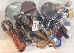 A large quantity of jeweller's loupes and assorted other magnifiers Condition Report:Available