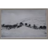 JOHN MACDONALD AIKEN RSA RI ARE (SCOTTISH 1880-1961) SCOTTISH LANDSCAPE  Etching, signed lower