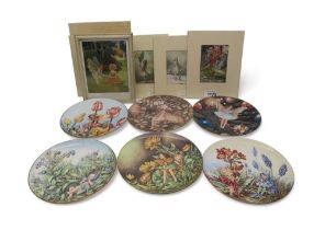 Flower Fairies collectors plates and prints by Ciecely Mary Barker and others Condition Report: