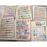 A large worldwide stamp collection in folders and stock books with extensive United States,