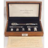 A Snap-On 70th Anniversary Ratchet Set, with 24K gold engraving, housed in a fitted case Condition