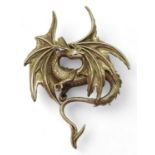A 9ct gold dragon pendant, dimensions 5.2cm x 3.5cm, weight 10.4gms Condition Report:Available