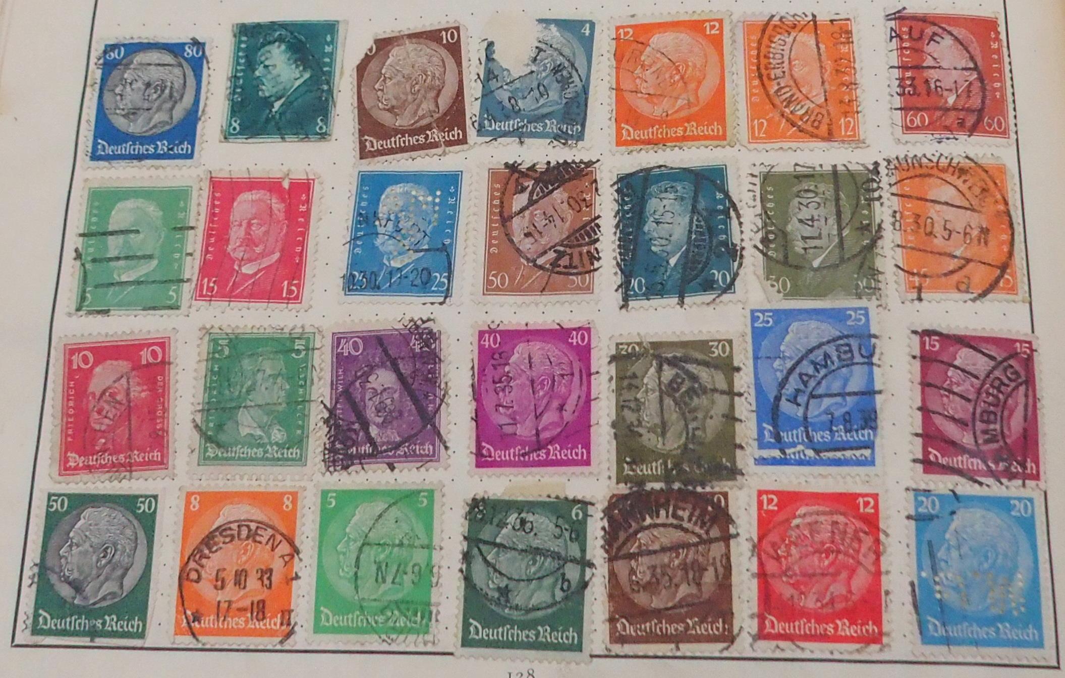 The Century Stamp Album containing worldwide stamps together with hinged on sheets  good early - Image 5 of 7