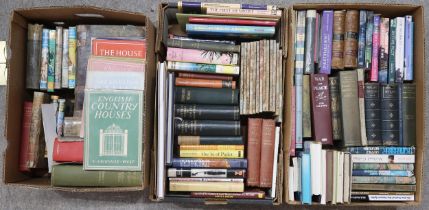 Three boxes of assorted books, to include A Complete Guide to Heraldry by Arthur Charles Fox-Davies,