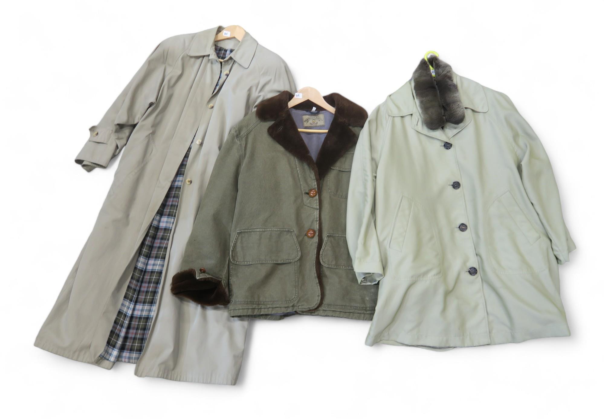 A  collection of designer coats and clothes including Aquascutum, Jaeger, Feraud, Daks, Yves Saint - Image 3 of 10