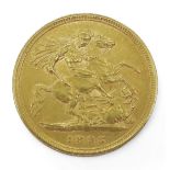 VICTORIA ½ Sovereign 1893 Obverse crowned bust of Queen Victoria facing left, veiled and draped,