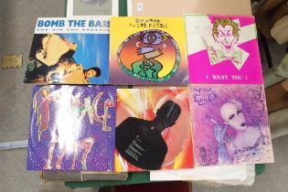 VINYL RECORDS a collection in six boxes of EP and LP vinyl records mostly from the 1980's and