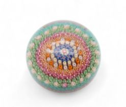A Baccarat millefiori cane paperweight, dated 1968 Condition Report:Available upon request